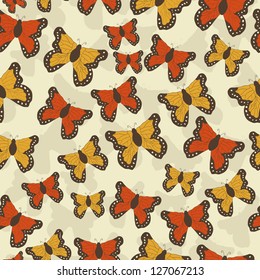 Beautiful butterfly pattern. Vector illustration