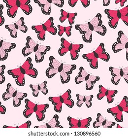 Beautiful butterfly pattern. Vector illustration