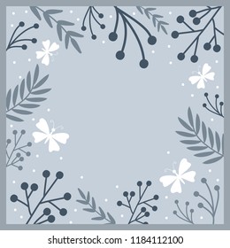 beautiful butterfly scarf pattern design