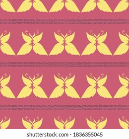 Beautiful Butterfly Seamless Pattern. Elegant backgroung with butterflies. Colorful wallpaper for your print or web design, fabric, wrapping paper. EPS 8 vector.