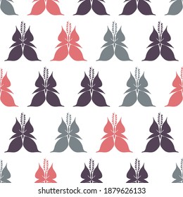 Hermoso Patrón de Mariposa sin Marea. Sótano elegante con mariposas. Papel pintado elegante para su diseño impreso o web, tela, papel envolvente. Vector EPS 8.