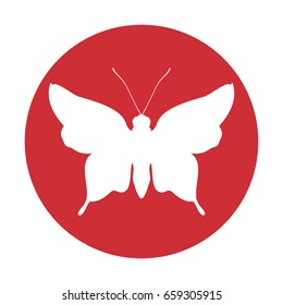 Beautiful Butterfly silhouette