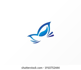 beautiful butterfly vector design icon template