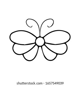 Beautiful Butterfly Vector design. Butterfly isolated on white background. Butterfly - vector icon.