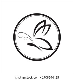 Schönes Design für Butterfly-Vektorsymbol