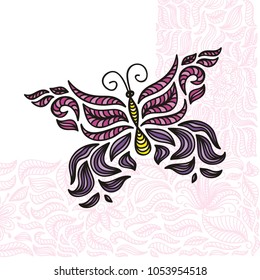 Beautiful butterfly. Vector illustration