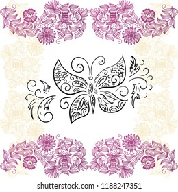 Beautiful butterfly. Vector illustration