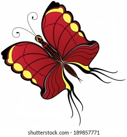 Beautiful butterfly - Vector illustration
