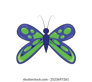 Hermosa Ilustración vectorial de mariposa .