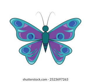 Schöne Schmetterling Vektorgrafik .