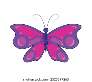 Beautiful Butterfly Vector illustration .
