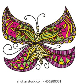 Beautiful butterfly. Vector illustration.