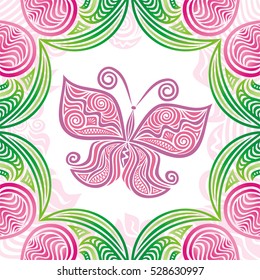 Beautiful butterfly. Vector illustration.