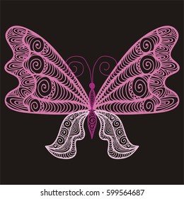 Beautiful butterfly. Vector illustration.