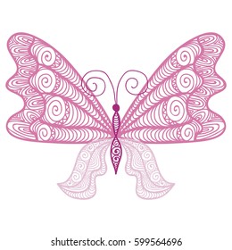 Beautiful butterfly. Vector illustration.