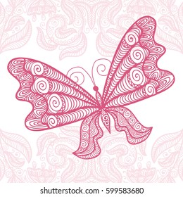 Beautiful butterfly. Vector illustration.