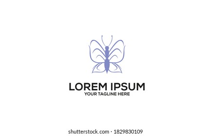 Beautiful Butterfly Vector Logo Design Idea