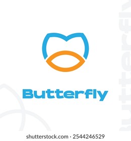 Beautiful butterfly wing logo design