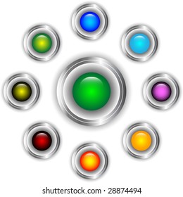beautiful button set