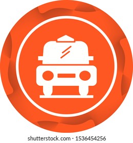 Beautiful Cab Vector Glyph Icon