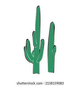 Beautiful cactus, great design for any purposes. Vector holiday illustration. Vector illustration graphic. Mexico