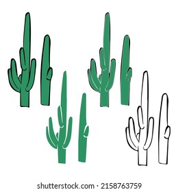 Beautiful cactus, great design for any purposes. Vector holiday illustration. Vector illustration graphic. Mexico