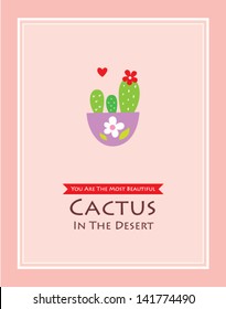 beautiful cactus poster