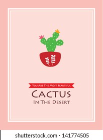 beautiful cactus poster