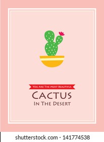beautiful cactus poster