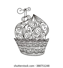 Beautiful cake vector illustration