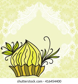 Beautiful cake vector illustration