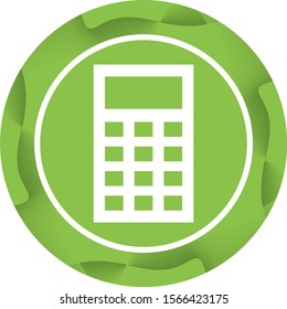 Beautiful Calculator Glyph Vector Icon