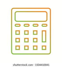 Beautiful Calculator Vector line icon