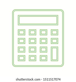 Beautiful Calculator vector line icon