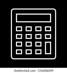 Beautiful Calculator vector line icon