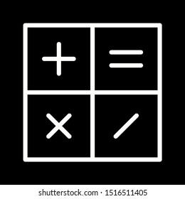 Beautiful Calculator vector line icon