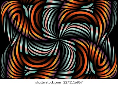 Hermoso caleidoscopio gradiente simétrico colorido línea de flores arte de los elementos de la plantilla de diseño de antornamento batik de fondo tradicional