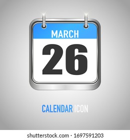Beautiful calendar. Date, day, month. Vector illustration background for reminder, app, UI, event, holiday, office document, icon and logo. isolated flat object and symbol. from year collection