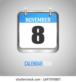 Beautiful calendar. Date, day, month. Vector illustration background for reminder, app, UI, event, holiday, office document, icon and logo. isolated flat object and symbol. from year collection