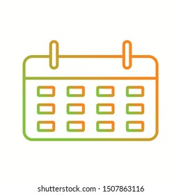 Beautiful Calendar vector line icon