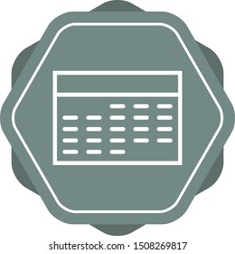 Beautiful Calendar vector line icon