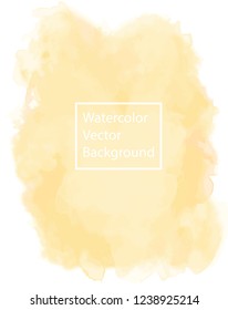 Beautiful and calm pastel pink watercolor vector background, isolated on White. Perfect for your designs and calming athmosphere. EPS 10 