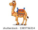 Beautiful camel cartoon vector illustration