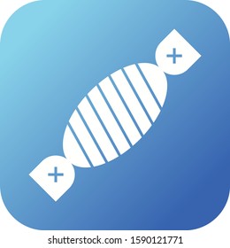 Beautiful Candy Glyph Vector Icon