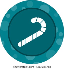Beautiful Candy Stick Glyph Vector Icon