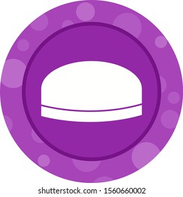 Beautiful Cap Glyph Vector Icon