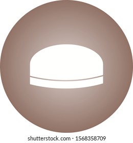 Beautiful Cap Glyph Vector Icon
