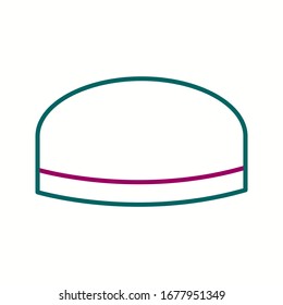 Vektorillustration mit schöner Cap-Line-Funktion