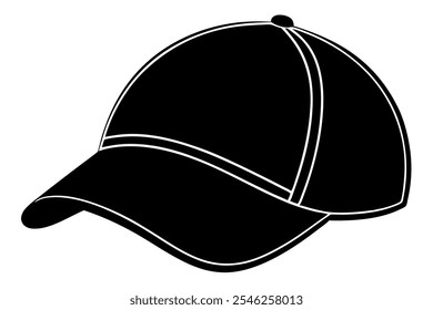 A beautiful cap vector art in white background illustration.