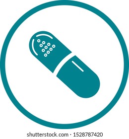 Beautiful Capsule Vector Glyph icon